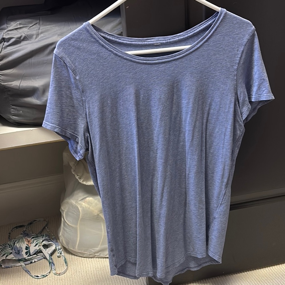 Lululemon Athletica Blue Short Sleeve T-Shirt